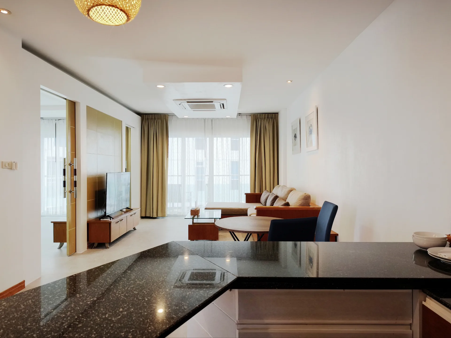 Suite living room at Royal Beach View